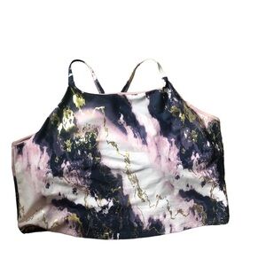 Old Navy Active Powersoft Sports Bra Sz. 3X Light Support Built In Bra Purple